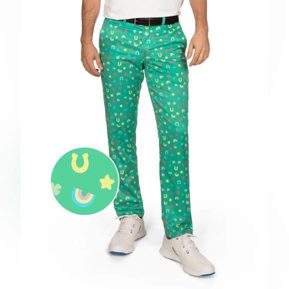 Tipsy Elves Lucky Clover Green Zippered Sweatband Set | One Size Fits Most For Sports & Festive Fun